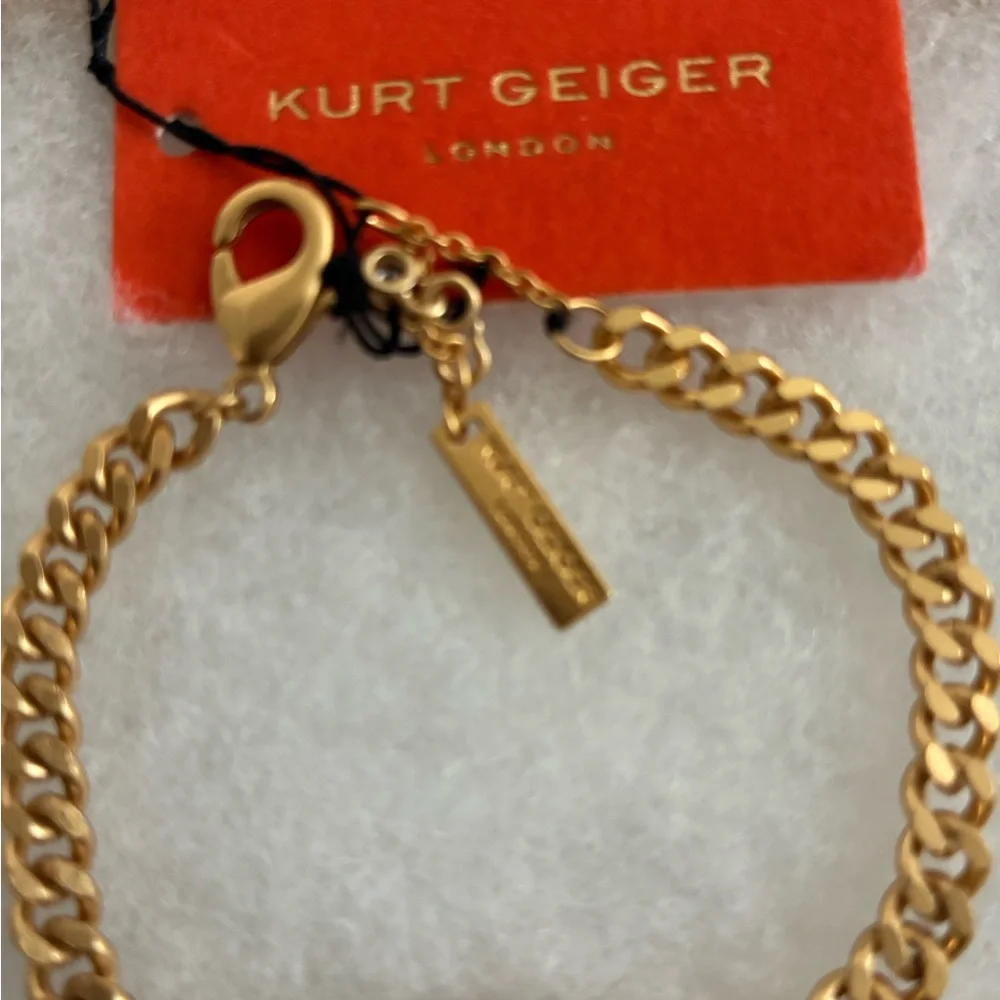 Kurt Geiger Gold Bracelet with Opal and Rainbow Gems - Picture 4 of 7